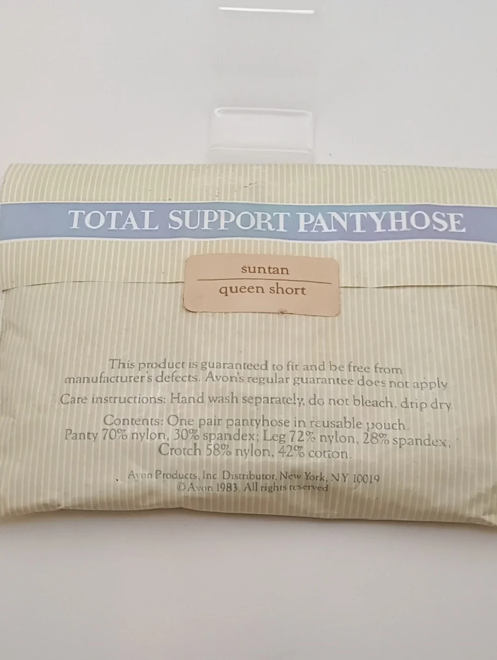 Bundle 3 For $15 Avon Vintage 1983 Ultra Fit Suntan Queen Short Pantyhose!